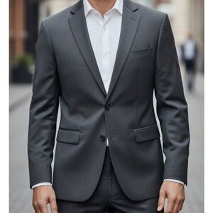 GOODFELLOW Stretch Wool Blend Suit Jacket, Men’s various sizes, Dark Gray